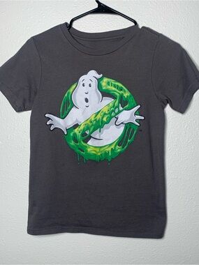 Kids Short Sleeve Tee - Charcoal with Green Logo